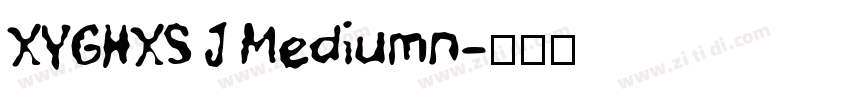 XYGHXS J Mediumn字体转换